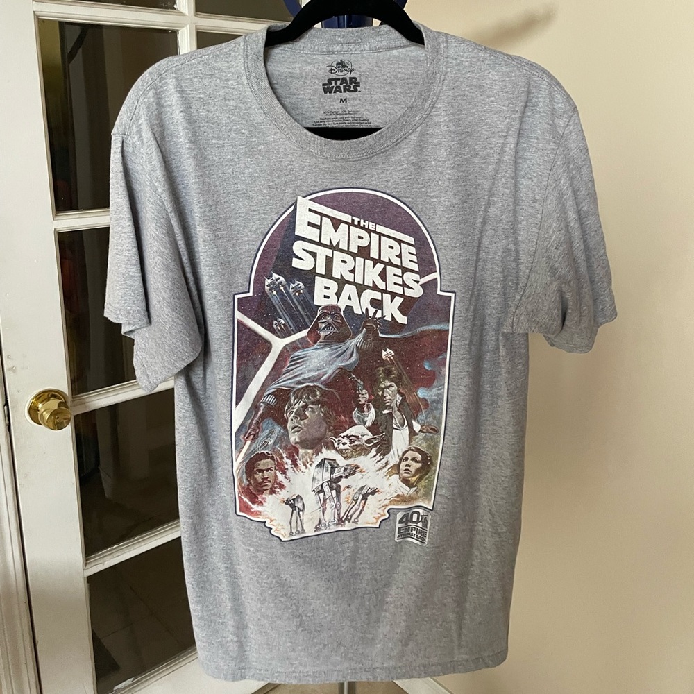 Disney Star Wars. Empire Strikes Back 40th anniversary t-shirt. Gray. Medium